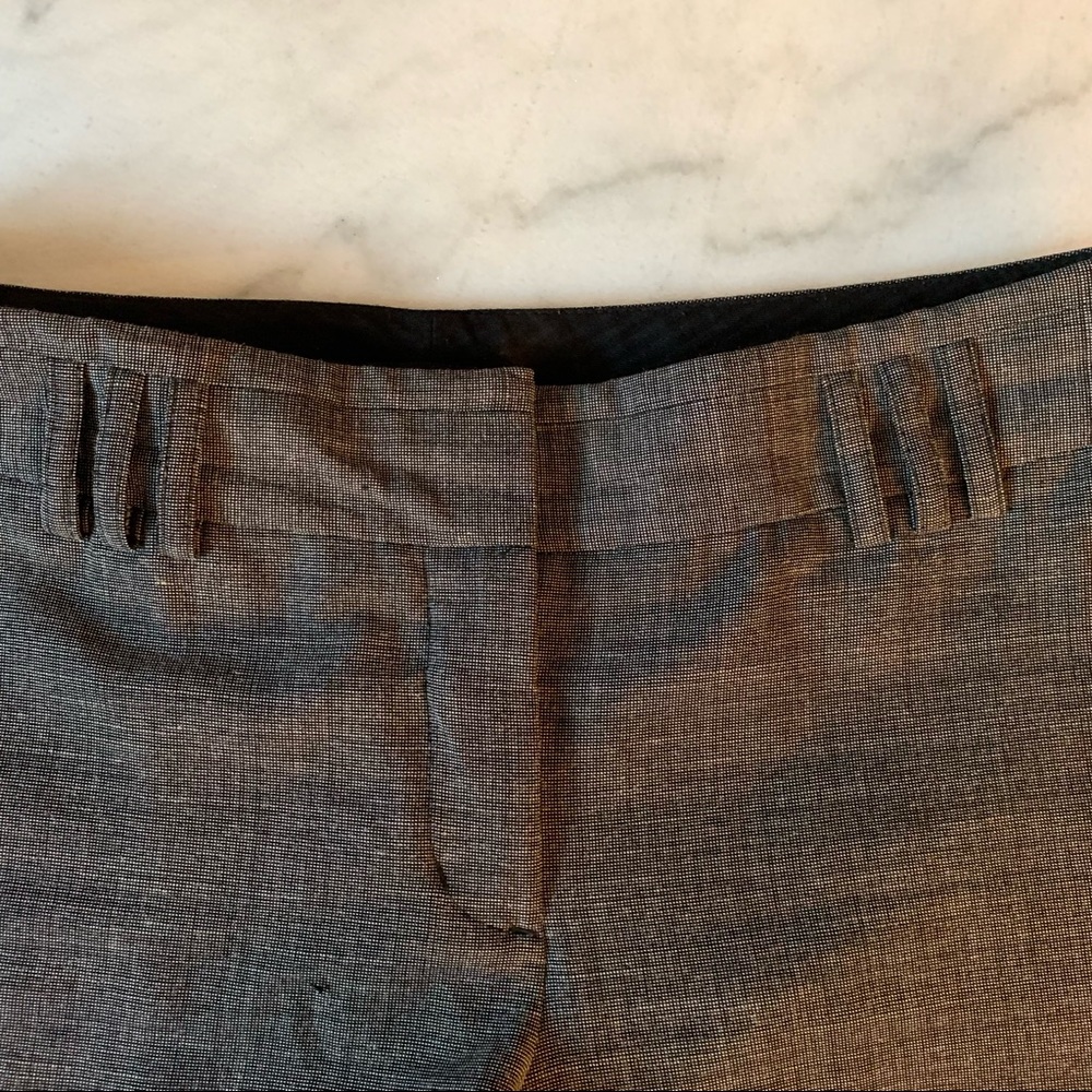 EXPRESS Design Studio Gray Patterned Pants - Picture 3 of 4